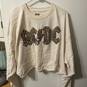 Cropped AC/DC Graphic tee